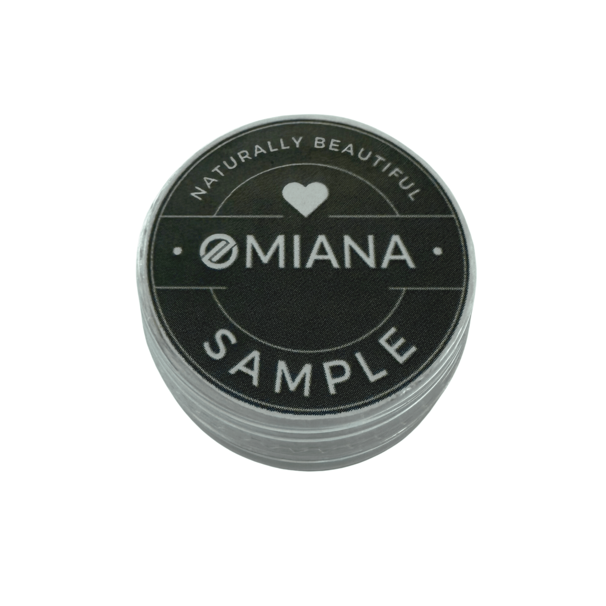 Omiana makeup sample container for shade matching and ingredients sensitivity testing before purchasing full size.